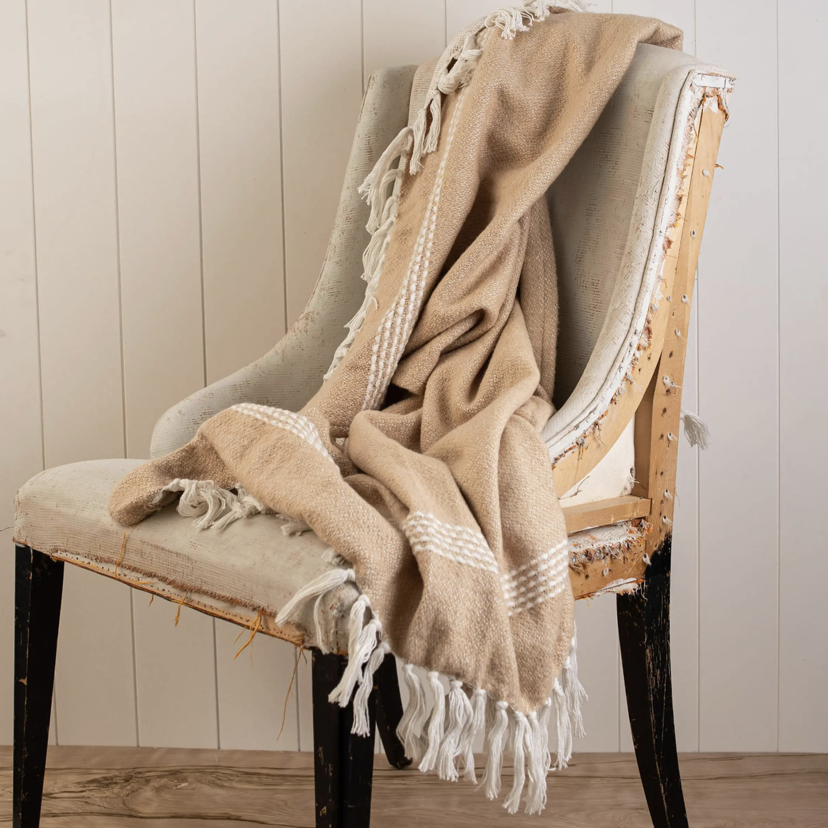 Henrietta Throw | Tan